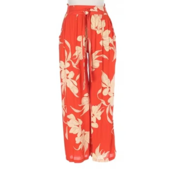 Angie Floral Wide Leg Palazzo Pants - Picture 1 of 5